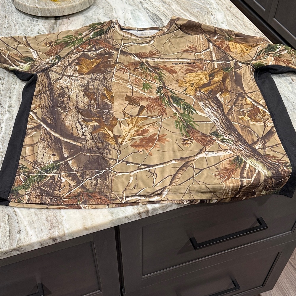 Realtree Camouflage Shirt with Black Trim